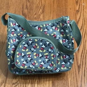 Disney Mickey Mouse Purse & Cosmetic Bag Set - Like New!